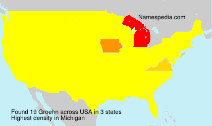 Surname Groehn in USA Surname Groehn in USA
