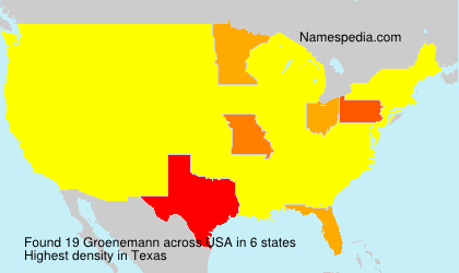 Surname Groenemann in USA Surname Groenemann in USA