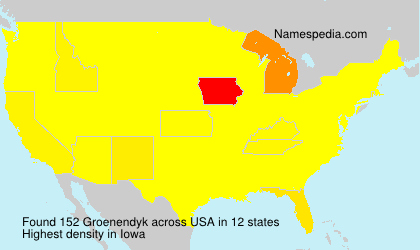 Surname Groenendyk in USA Surname Groenendyk in USA