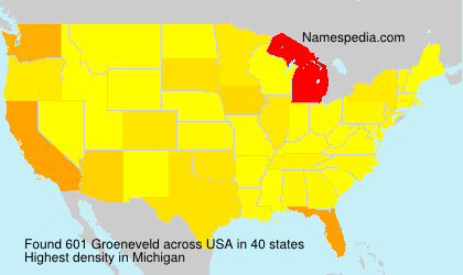 Surname Groeneveld in USA
