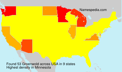 Surname Groenwold in USA Surname Groenwold in USA