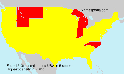 Surname Groeschl in USA Surname Groeschl in USA