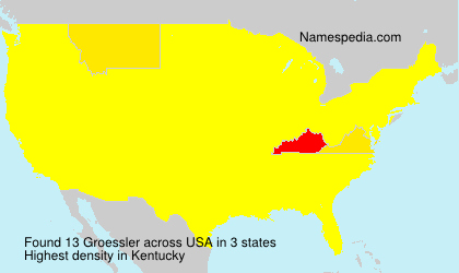 Surname Groessler in USA Surname Groessler in USA