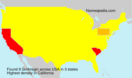 Surname Grohregin in USA Surname Grohregin in USA