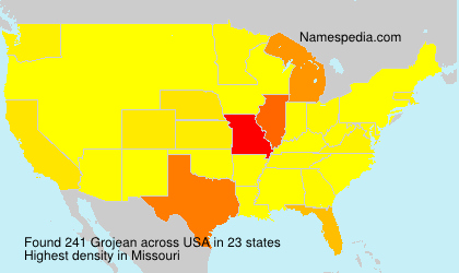 Surname Grojean in USA Surname Grojean in USA