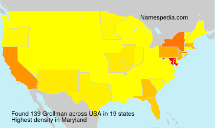 Surname Grollman in USA Surname Grollman in USA