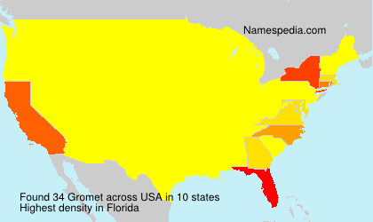 Surname Gromet in USA Surname Gromet in USA