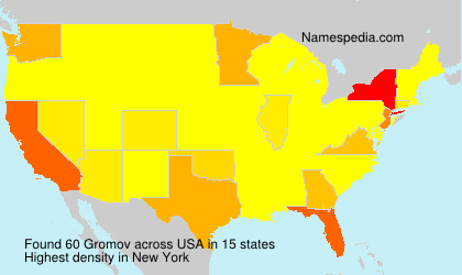 Surname Gromov in USA Surname Gromov in USA
