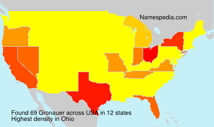 Surname Gronauer in USA Surname Gronauer in USA