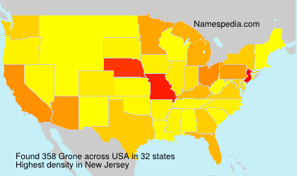 Surname Grone in USA Surname Grone in USA
