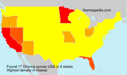 Surname Gronna in USA Surname Gronna in USA