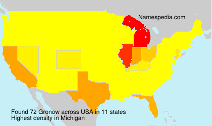 Surname Gronow in USA Surname Gronow in USA
