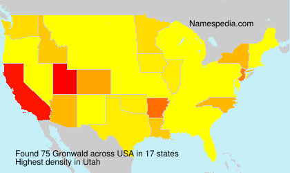 Surname Gronwald in USA Surname Gronwald in USA