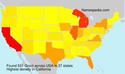 Surname Groot in USA Surname Groot in USA