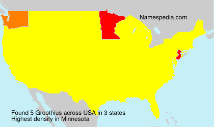 Surname Groothius in USA Surname Groothius in USA