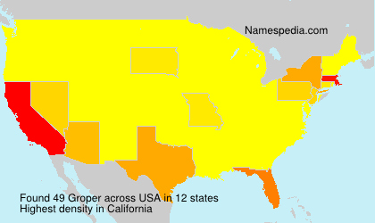 Surname Groper in USA Surname Groper in USA