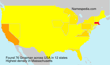 Surname Gropman in USA Surname Gropman in USA