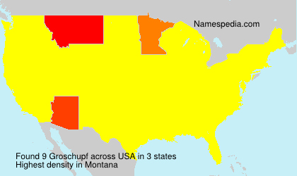 Surname Groschupf in USA Surname Groschupf in USA