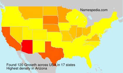 Surname Groseth in USA Surname Groseth in USA