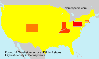 Surname Grosheider in USA Surname Grosheider in USA