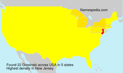 Surname Grosinski in USA Surname Grosinski in USA
