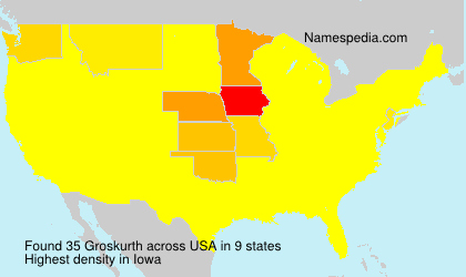 Surname Groskurth in USA Surname Groskurth in USA