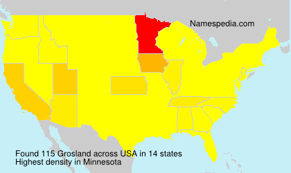 Surname Grosland in USA Surname Grosland in USA
