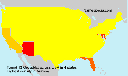 Surname Grossblat in USA Surname Grossblat in USA