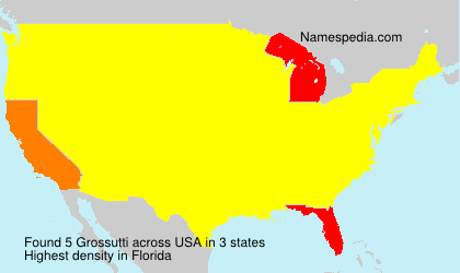 Surname Grossutti in USA Surname Grossutti in USA