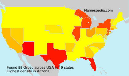 Surname Grosu in USA Surname Grosu in USA