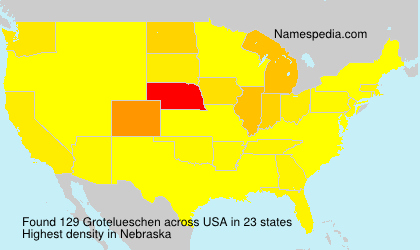 Surname Grotelueschen in USA Surname Grotelueschen in USA