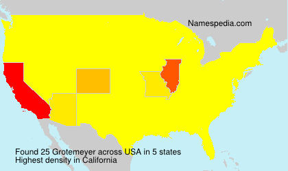 Surname Grotemeyer in USA Surname Grotemeyer in USA