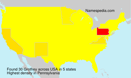 Surname Grothey in USA Surname Grothey in USA
