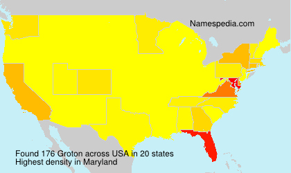 Surname Groton in USA Surname Groton in USA