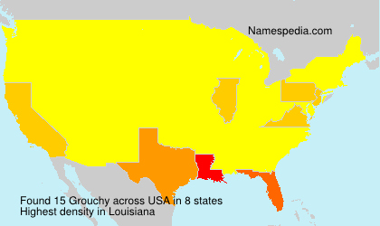 Surname Grouchy in USA Surname Grouchy in USA