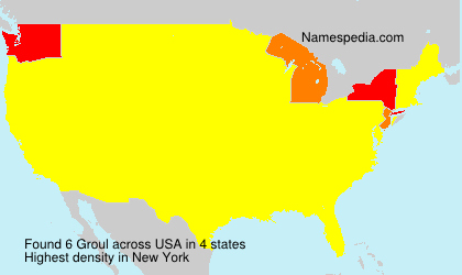 Surname Groul in USA Surname Groul in USA
