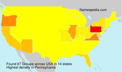 Surname Groupe in USA Surname Groupe in USA