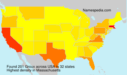 Surname Groux in USA Surname Groux in USA