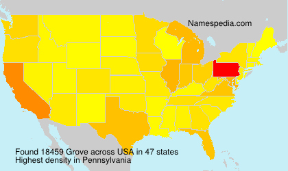 Surname Grove in USA Surname Grove in USA