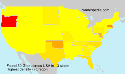 Surname Groz in USA Surname Groz in USA