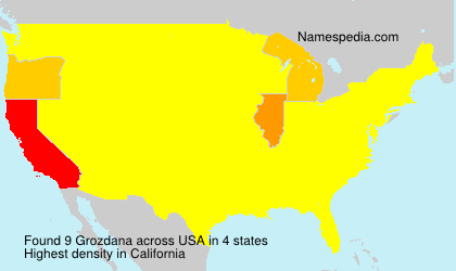 Surname Grozdana in USA Surname Grozdana in USA