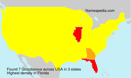 Surname Grozdanova in USA Surname Grozdanova in USA