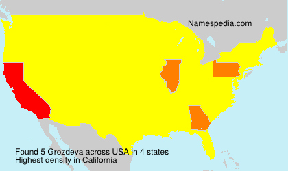 Surname Grozdeva in USA Surname Grozdeva in USA