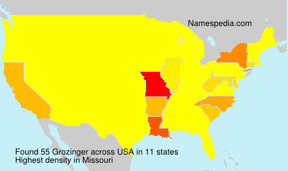 Surname Grozinger in USA Surname Grozinger in USA