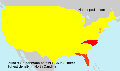 Surname Grubenmann in USA