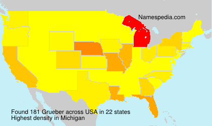 Surname Grueber in USA