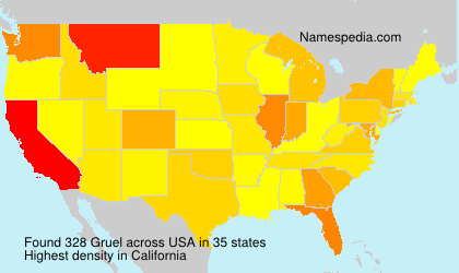Surname Gruel in USA Surname Gruel in USA