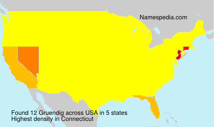 Surname Gruendig in USA Surname Gruendig in USA