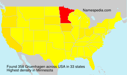 Surname Gruenhagen in USA Surname Gruenhagen in USA