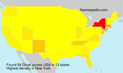Surname Gruet in USA Surname Gruet in USA